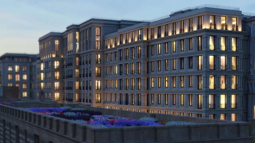 ЖК Царев Сад. Софийская наб., вл. 36 / Болотная ул., вл. 10 (кв-л 357), МФК «Царёв Сад» (в рамках проекта «Золотой остров»)