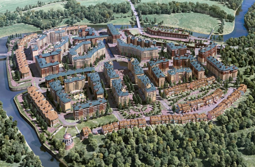 ЖК Город набережных. Московская обл., Химки, Клязьма-Старбеево мкр., Клязьма кв-л, Лётчика Ивана Фёдорова ул. / Набережный пр-д