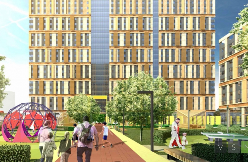 ЖК Сердце Одинцово. Московская обл., Одинцово, 7 мкр., 1-я Вокзальная ул.