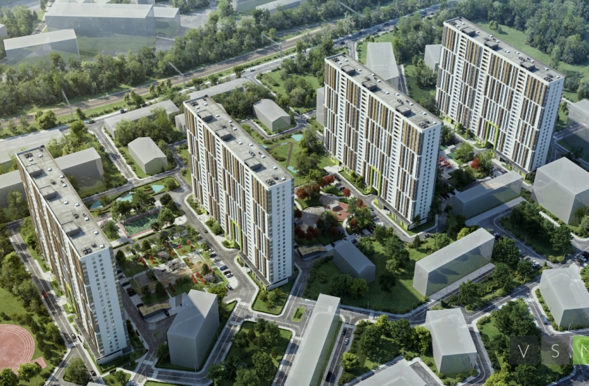 ЖК Сердце Одинцово. Московская обл., Одинцово, 7 мкр., 1-я Вокзальная ул.