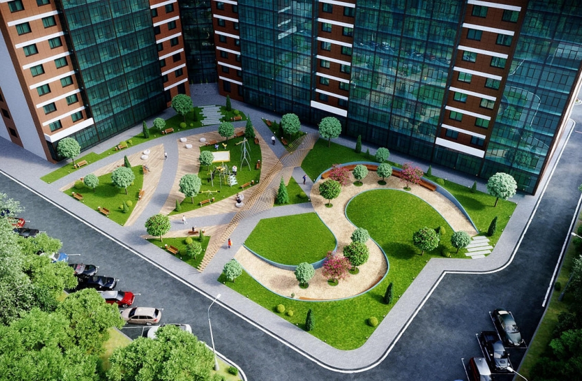 ЖК Sky Skolkovo. Московская обл., Одинцовский р-н, Немчиновка, Овражная ул., 47А