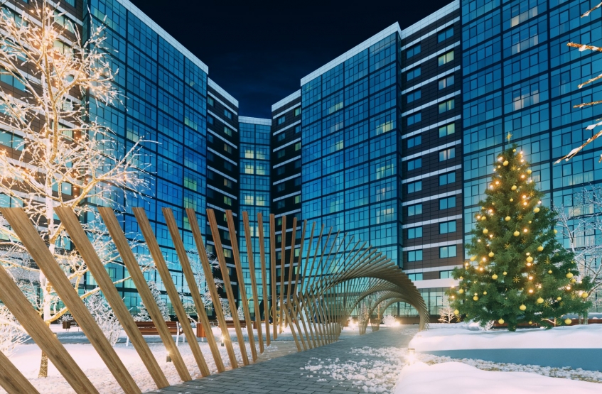 ЖК Sky Skolkovo. Московская обл., Одинцовский р-н, Немчиновка, Овражная ул., 47А