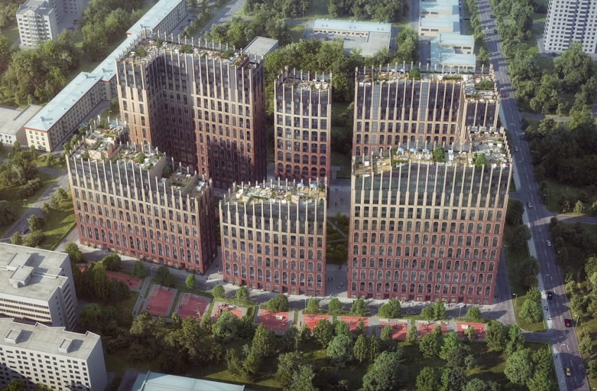 ЖК Серебряный парк. Москва, Паршина ул.