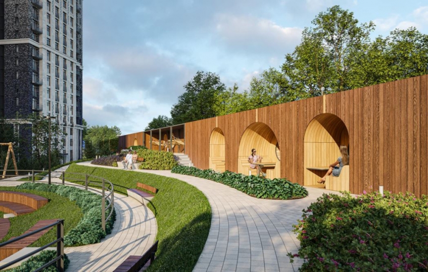 Дом «Достижение». Москва, СВАО, р-н Марфино, ул. Академика Королева, д. 21  